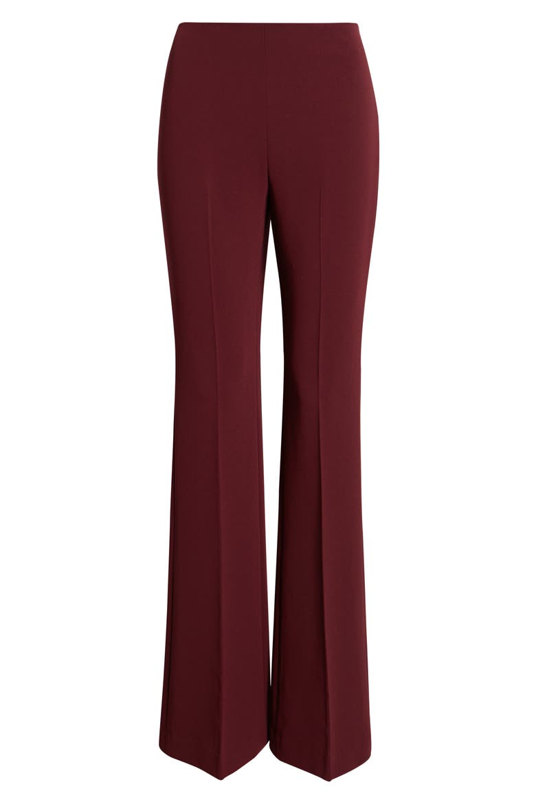 'Demitria - Admiral Crepe' Flare Leg Pants, Alternate, color, GRENACHE