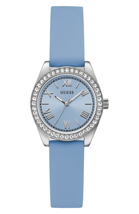 Mini Luna Silicone Strap Watch, 30mm
