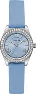 GUESS Mini Luna Silicone Strap Watch, 30mm