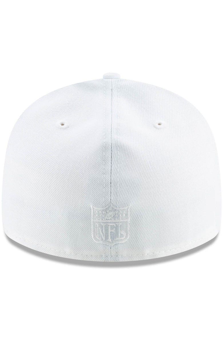 New Era Men's New Era Cleveland Browns White on White Low Profile 59FIFTY Fitted Hat, Alternate, color,