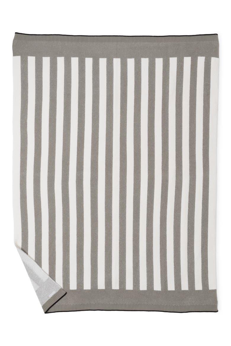 Cozychic® Stripe Throw Blanket, Main, color, EUCALYPTUS / CREAM