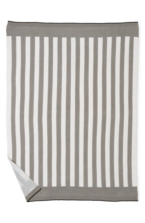 Shop Barefoot Dreams Cozychic® Stripe Throw Blanket In Eucalyptus/cream