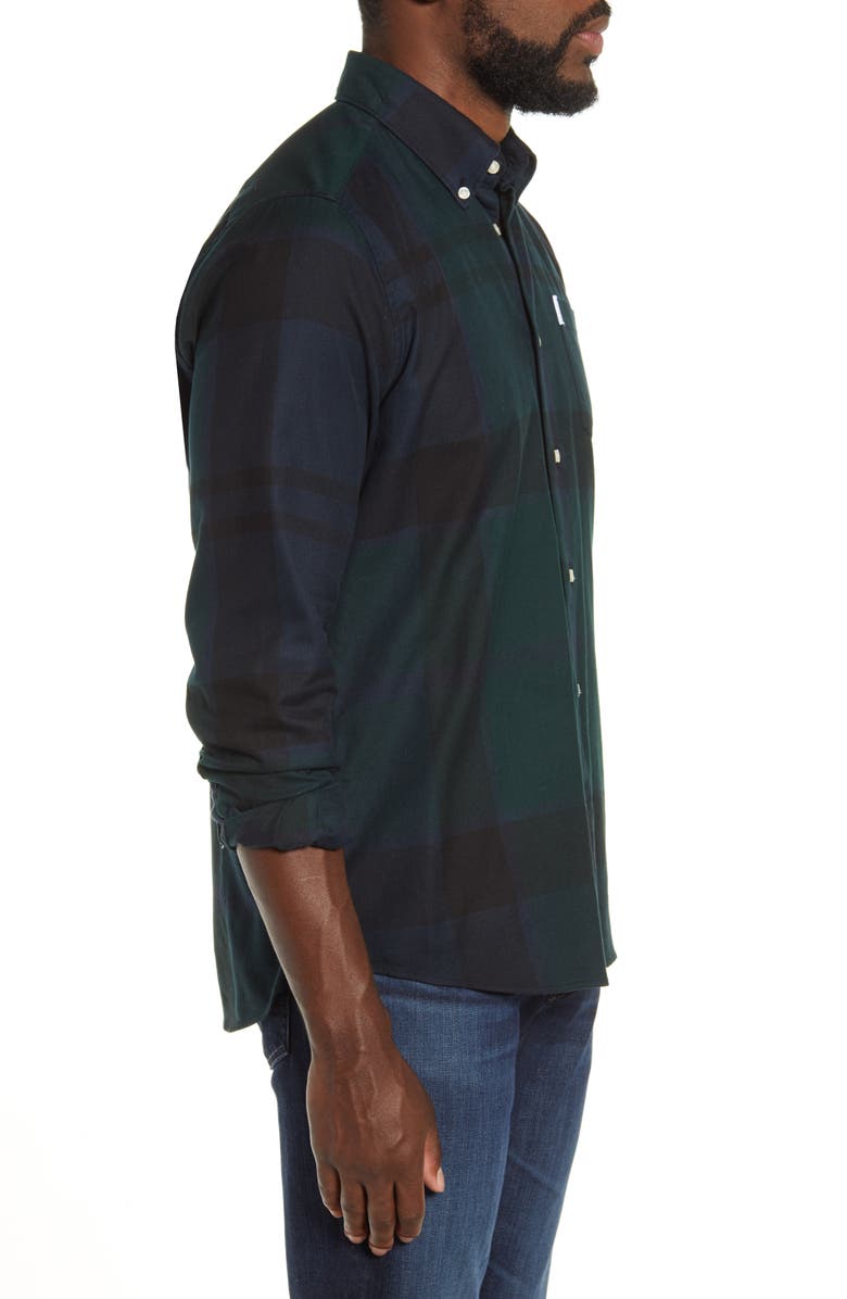 Barbour Dunoon Tailored Fit Button-Down Cotton Shirt, Alternate, color,