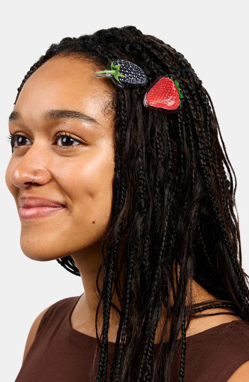 Chunks Berries 2-pack Barrettes In Multicolor