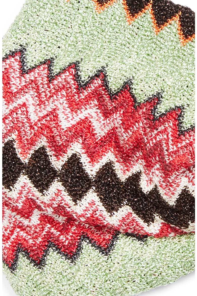 Knotted Zigzag Wool Blend Headband, Alternate, color, BLACK MULTI