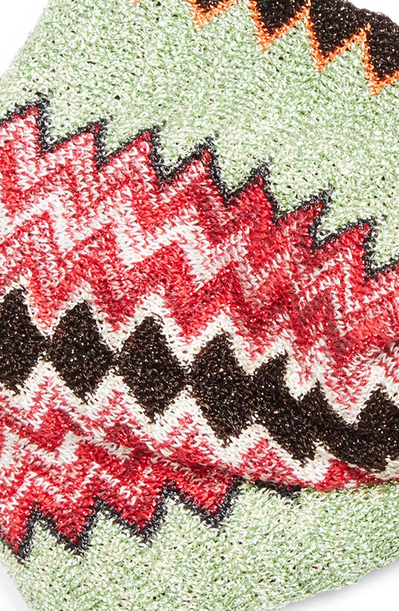 Missoni Knotted Zigzag Wool Blend Headband, Alternate, color, Black Multi