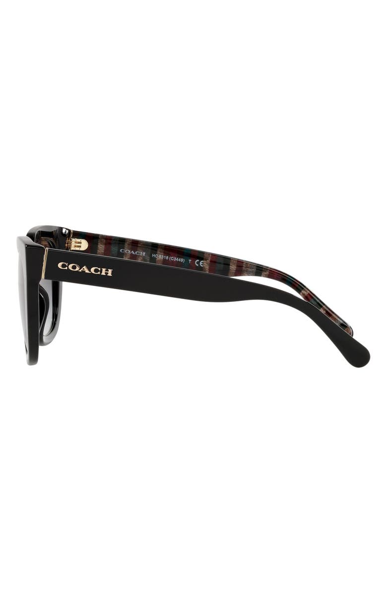 COACH 52mm Gradient Square Sunglasses, Alternate, color, 