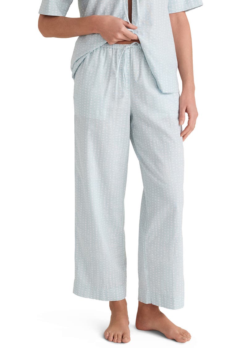 Cotton Linen Faded Dot Pajama Pants, Main, color, Batik Dot Salt Water Multi