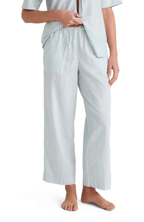 Cotton Linen Faded Dot Pajama Pants