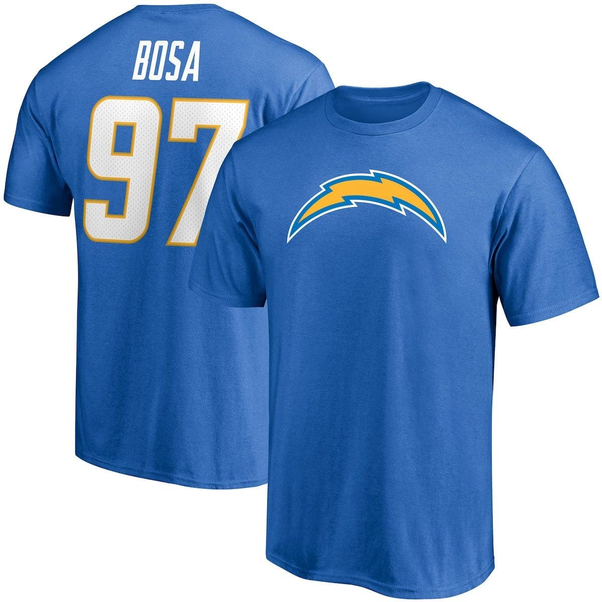 FANATICS Men's Fanatics Branded Joey Bosa Powder Blue Los Angeles ...