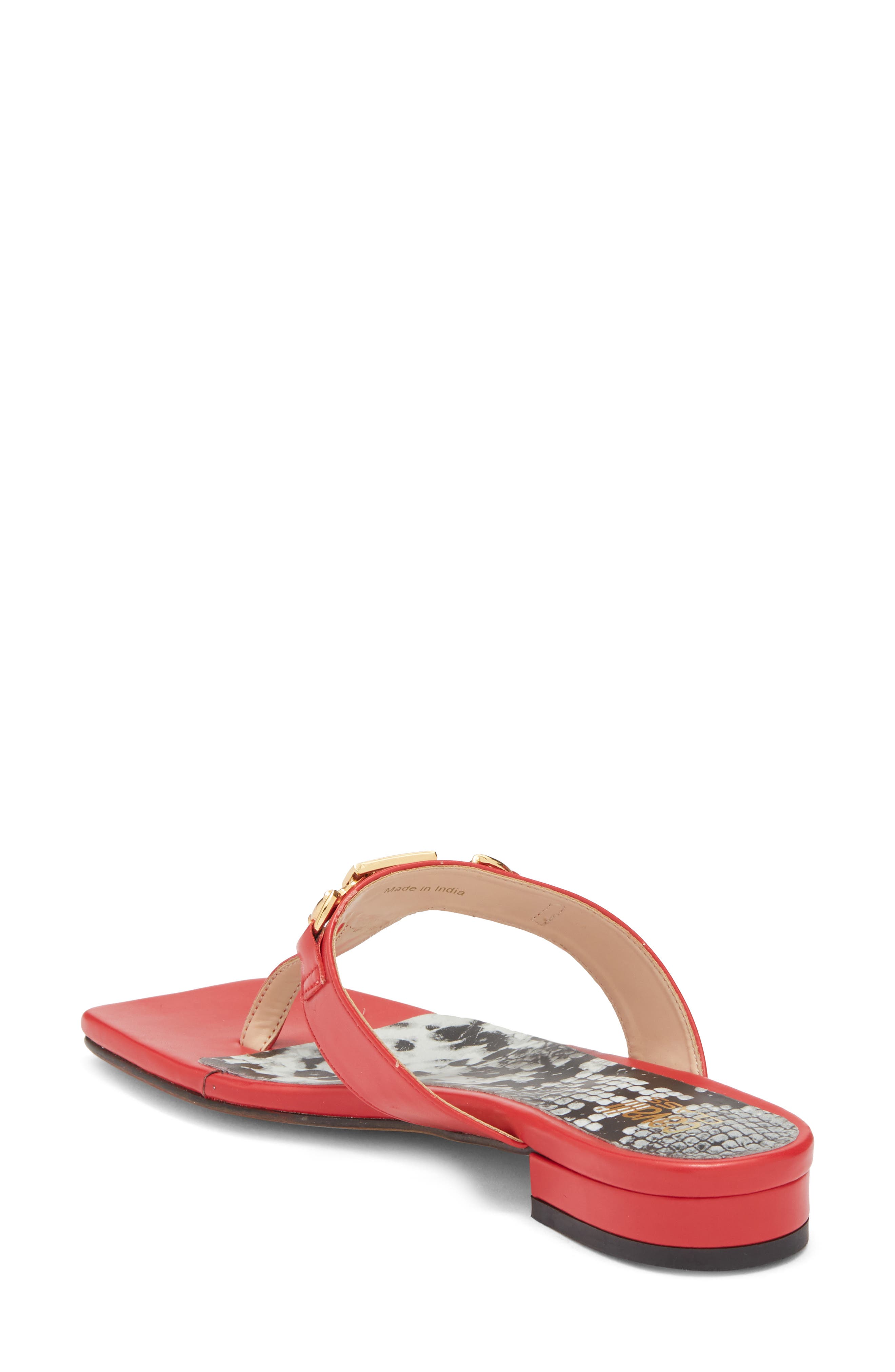 Roberto Cavalli Toe Post Sandal, Alternate, color, Red