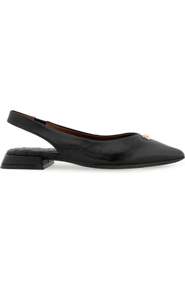 Aerosoles Nayana Pointed Toe Slingback Flat, Alternate, color, 002 Black Leather
