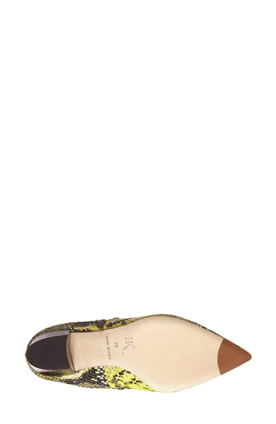 'Hollie' Pointy Toe Bootie, Alternate, color, YELLOW