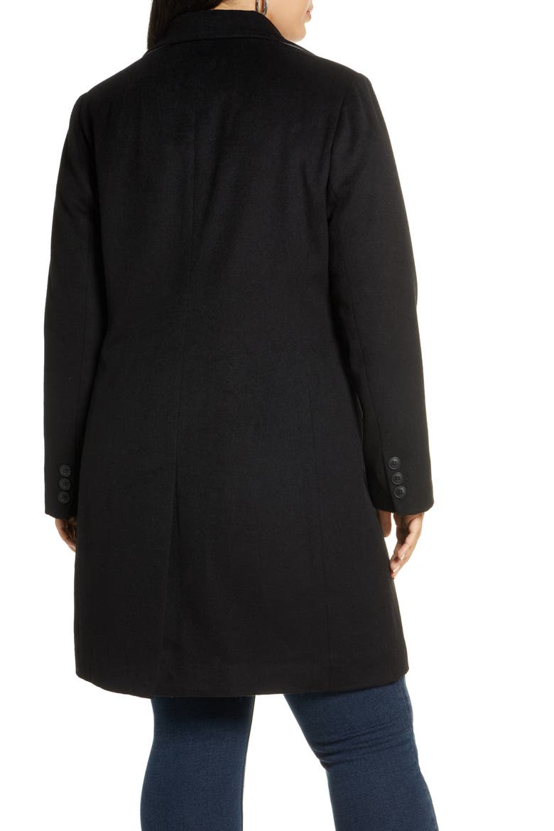 Wool Blend Topcoat, Alternate, color, BLACK