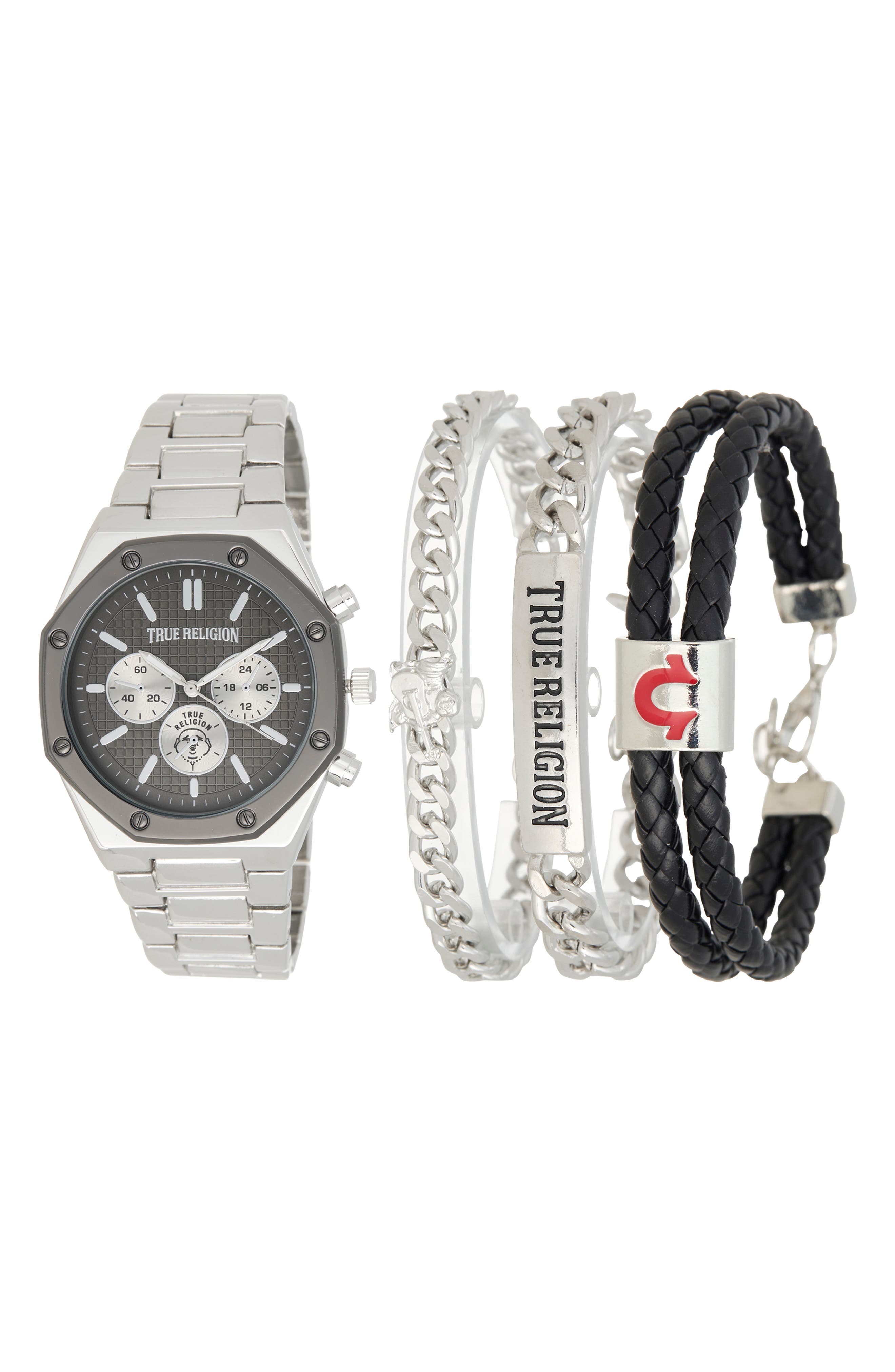4-Piece Watch and Bracelets Set