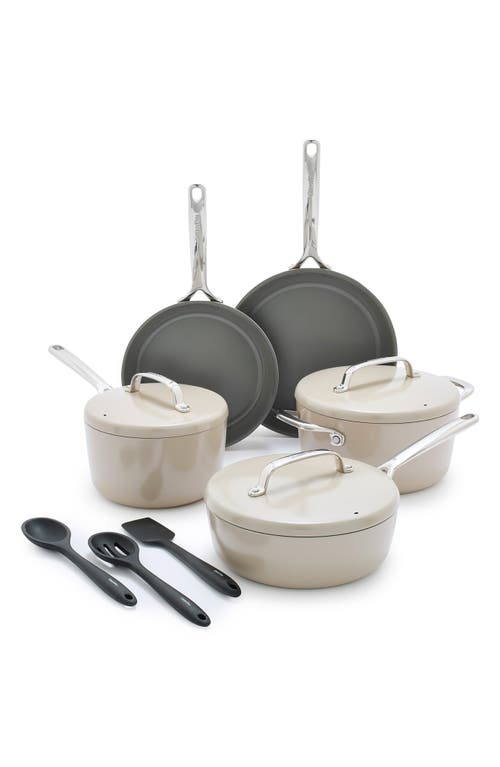 GreenPan GP5 Infinite8 11-Piece Anodized Aluminum Ceramic Nonstick Cookware Set in Taupe  product