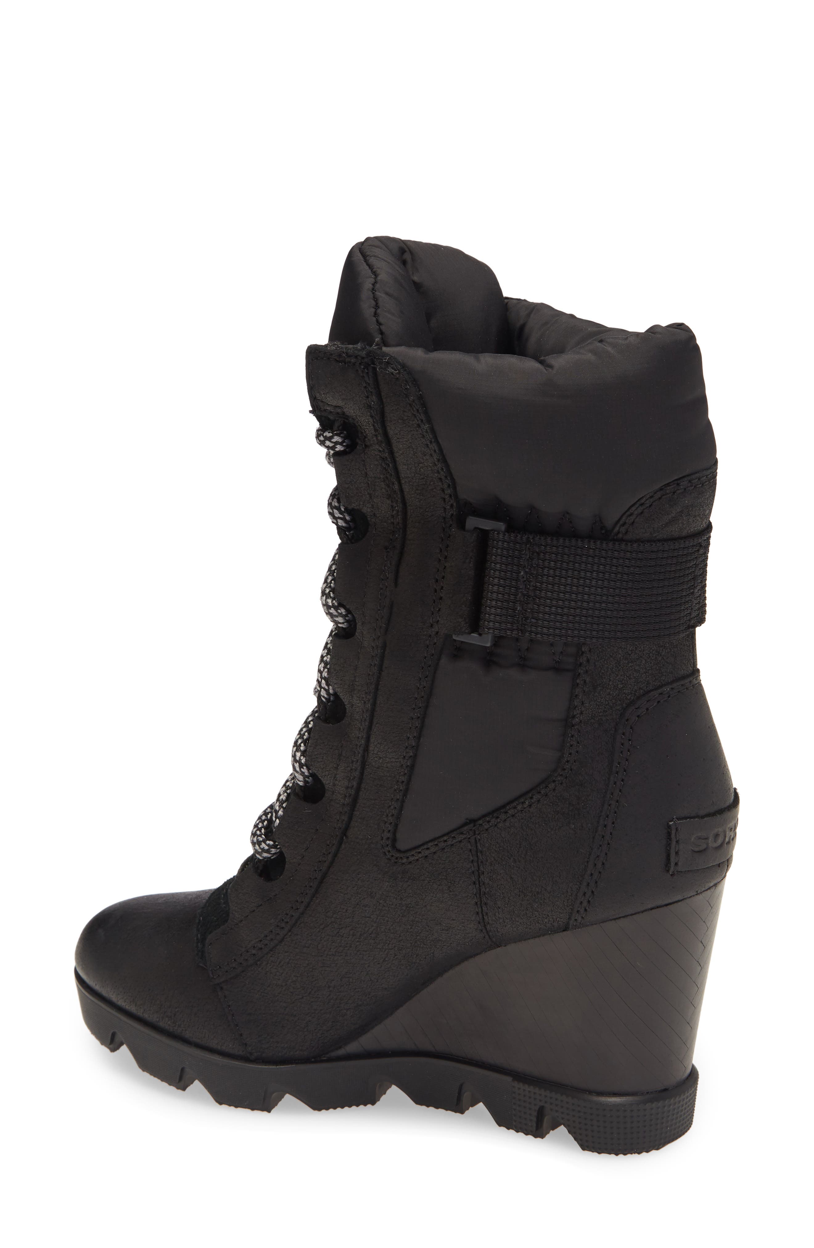 SOREL Joan Uptown Mid Waterproof Wedge Bootie, Alternate, color, 