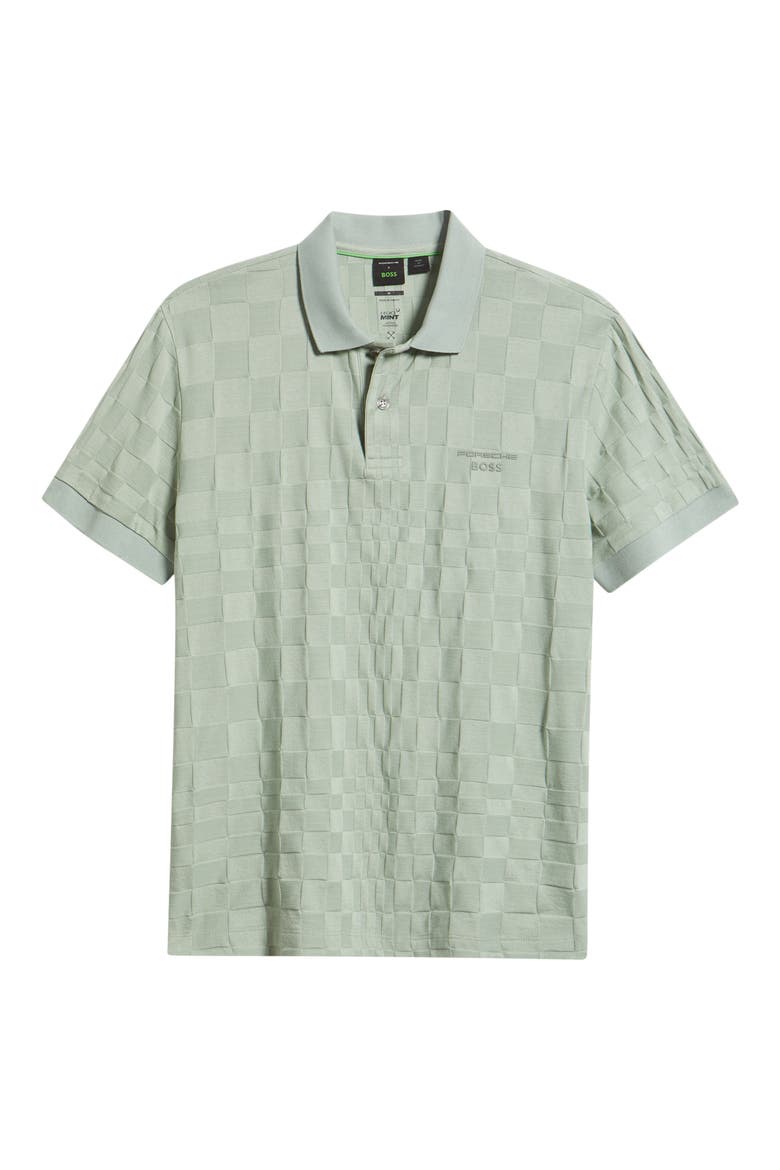 Porsche Spirit 70 Logo Jacquard Polo, Alternate, color, OPEN GREEN