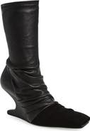Rick Owens Cantilever Mixed Media Boot