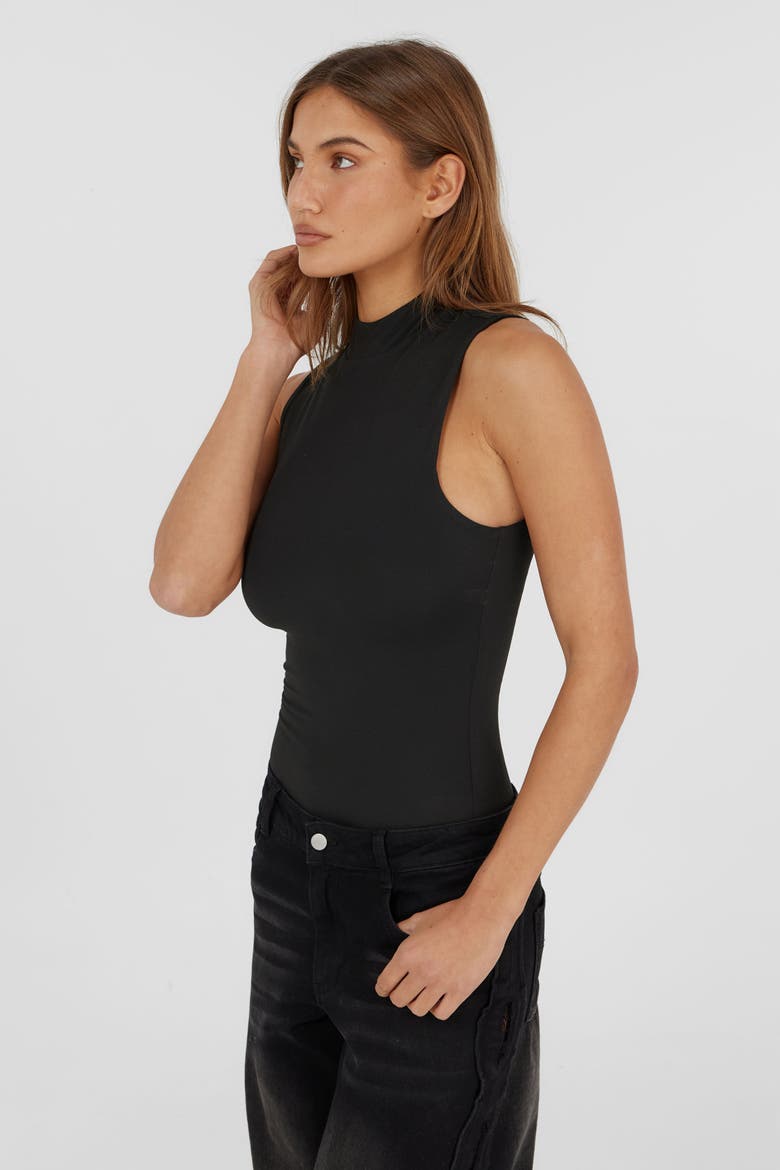 Adeline Bodysuit, Alternate, color, Black