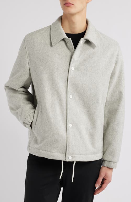 Hugo Boss Hugo Baks Wool Blend Coach's Jacket In Natural