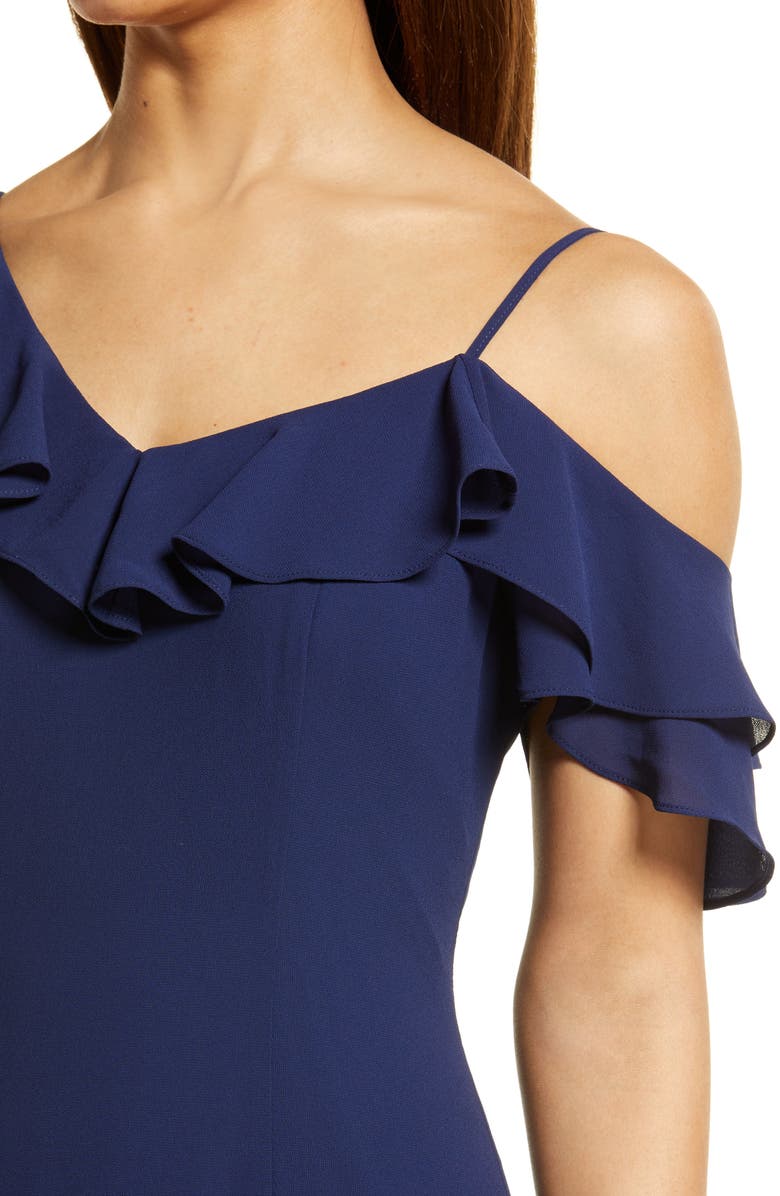 Shani Chiffon One-Shouder Dress, Alternate, color, 