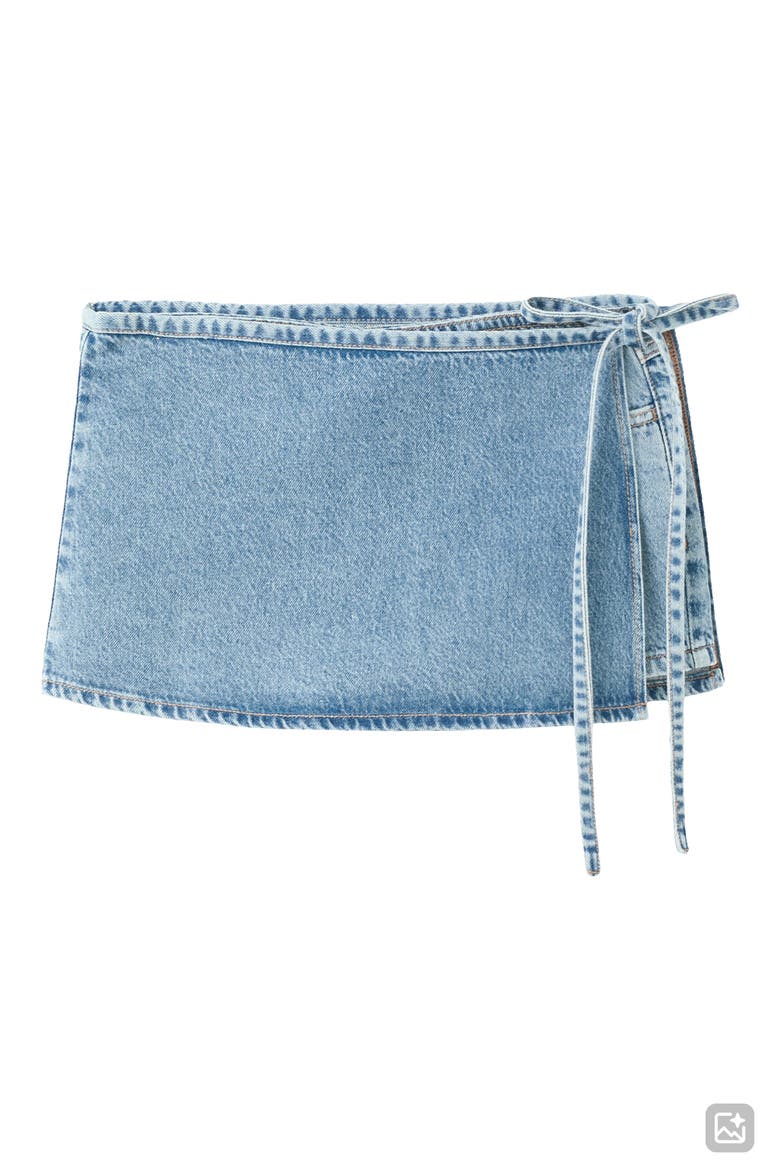Convertible Denim Skort, Alternate, color, LIGHT BLUE