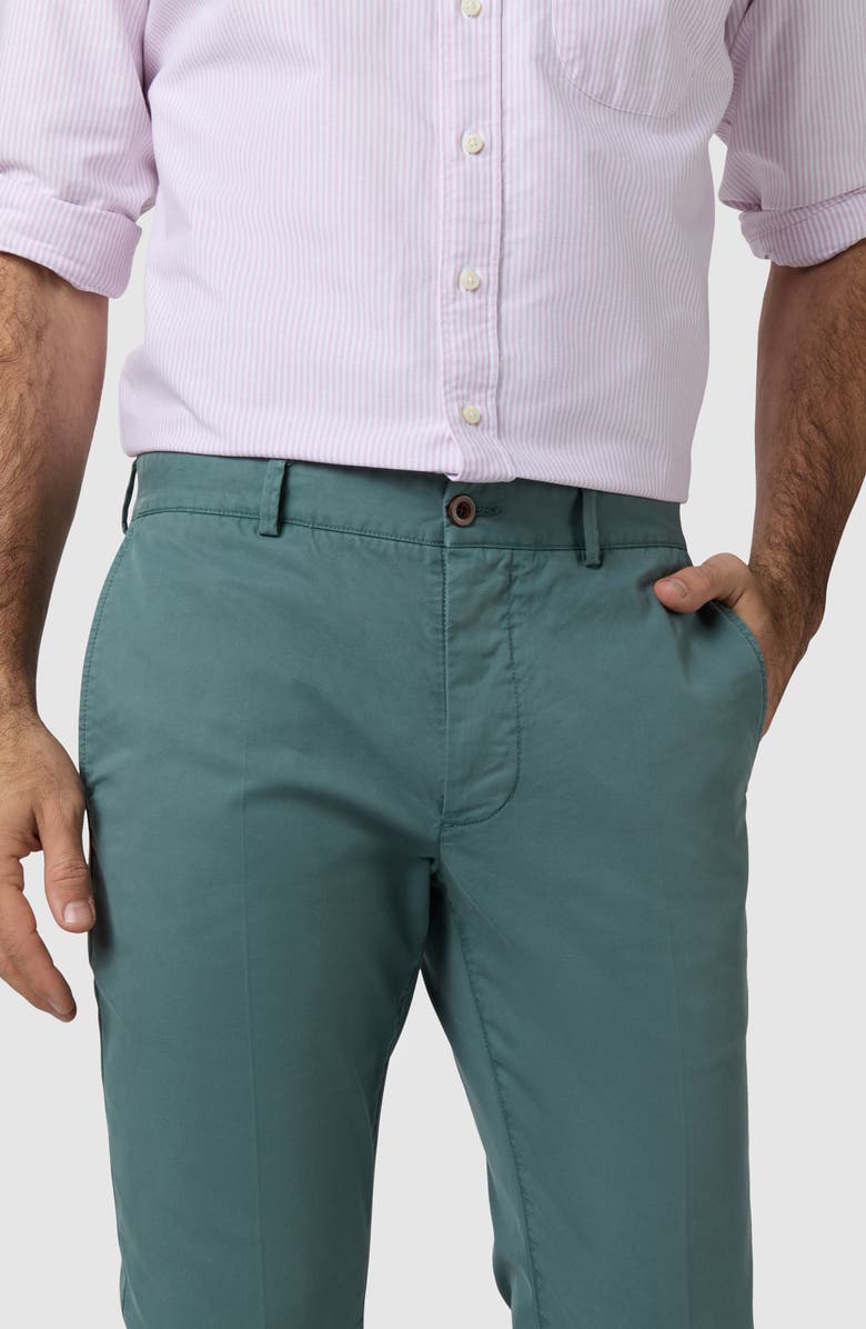 Sid Mashburn Garment Dye Slim Straight Leg Field Pants, Alternate, color, Juniper Ap Twill