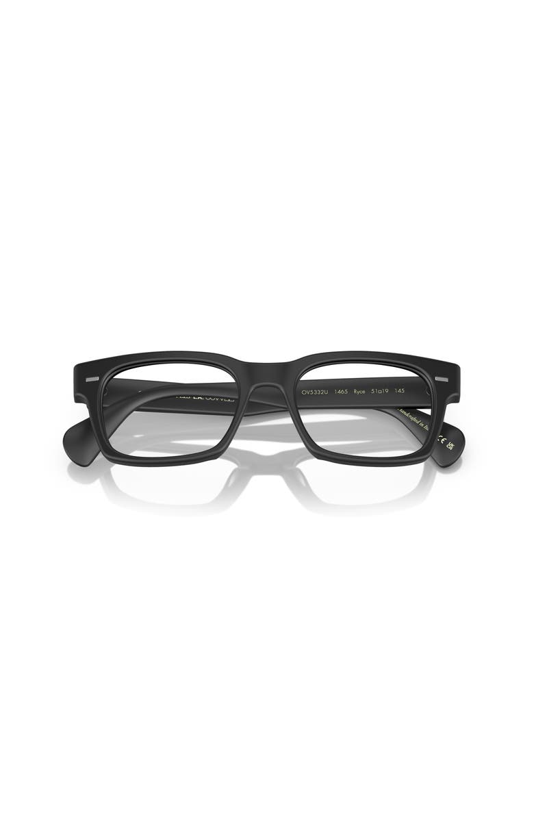 Oliver Peoples 54mm Square optical glasses, Alternate, color, Black