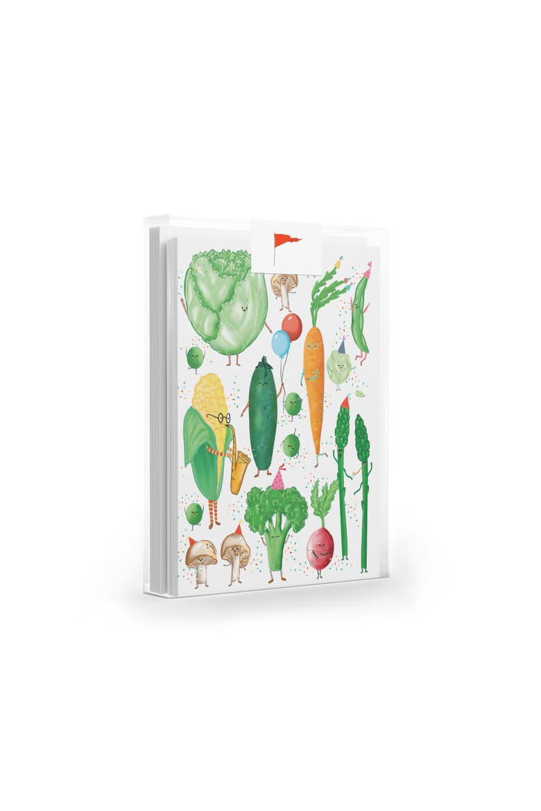 Fresh Produce Party Set of 8 Greeting Cards, Main, color, Multi-Pack