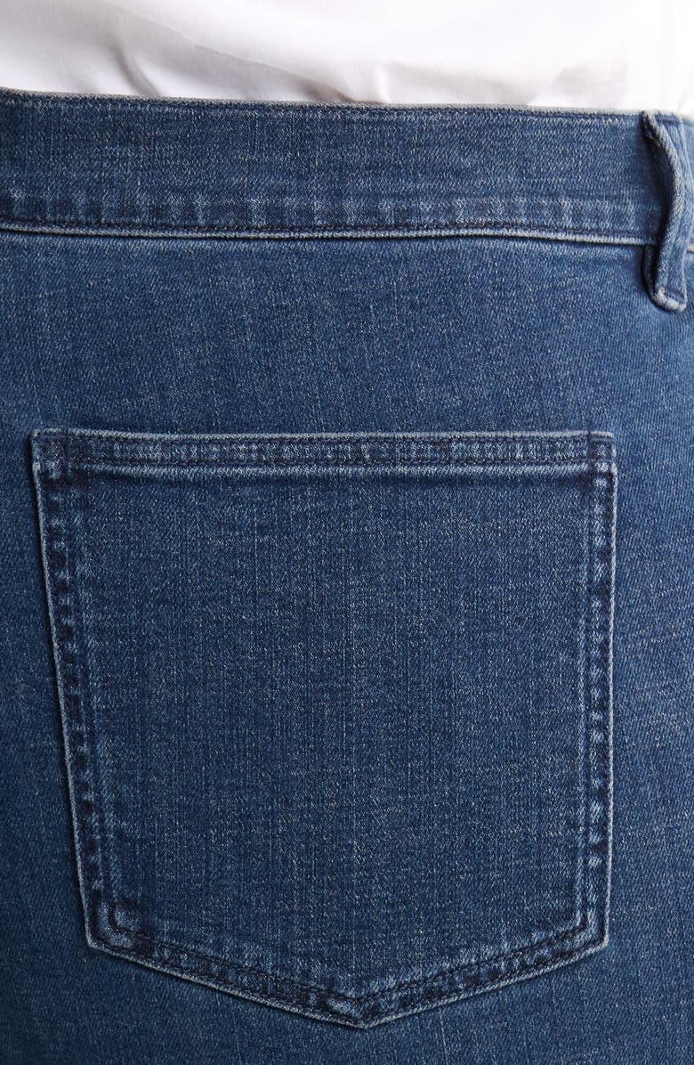 Eileen Fisher High Waist Ankle Straight Leg Jeans, Alternate, color, Midnight Indigo