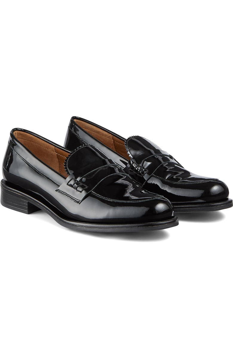 LK Bennett Arissa Penny Loafer, Main, color, Black