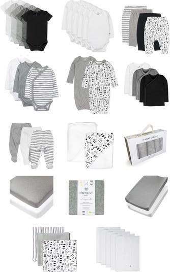 50-Piece Organic Cotton Baby Essentials Gift Box
