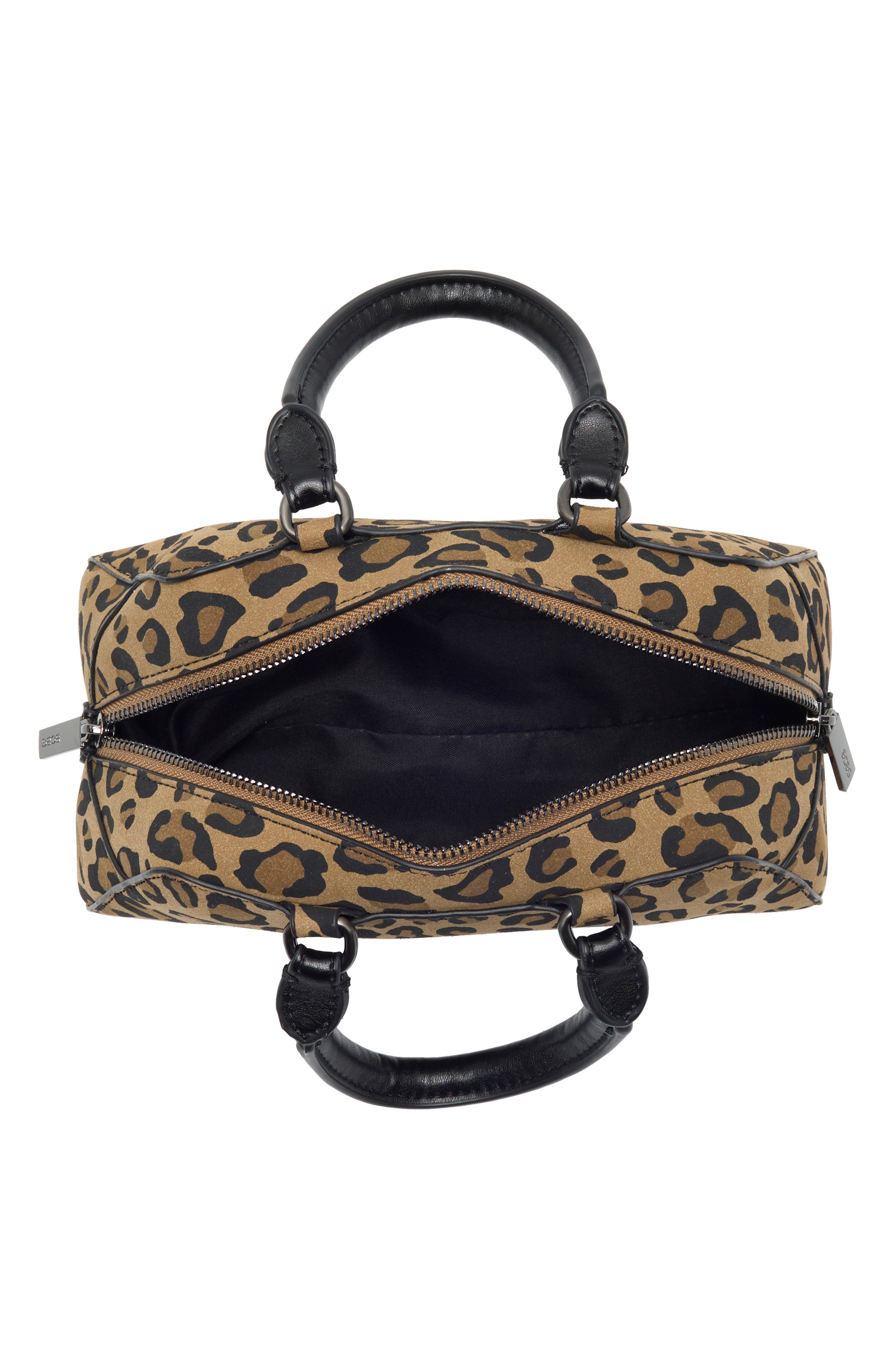 Leopard Print Satchel Bag, Alternate, color, LEOPARD