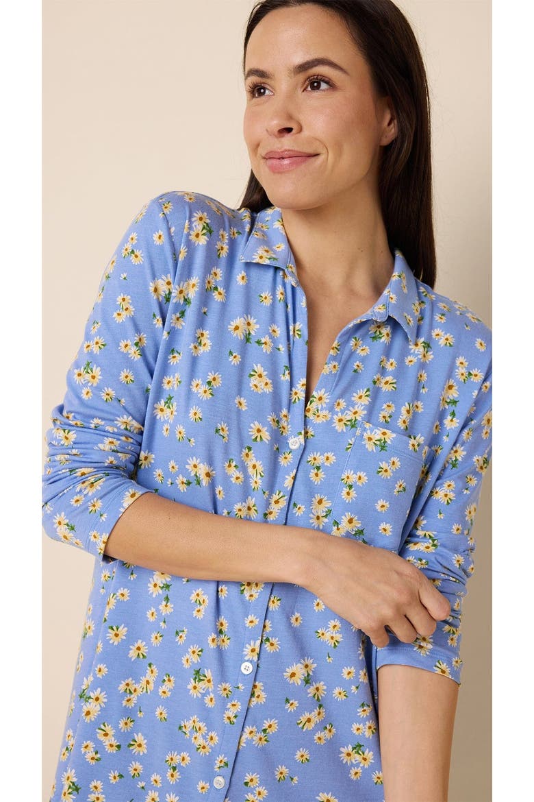 Pima Knit Night Shirt, Alternate, color, Marguerite