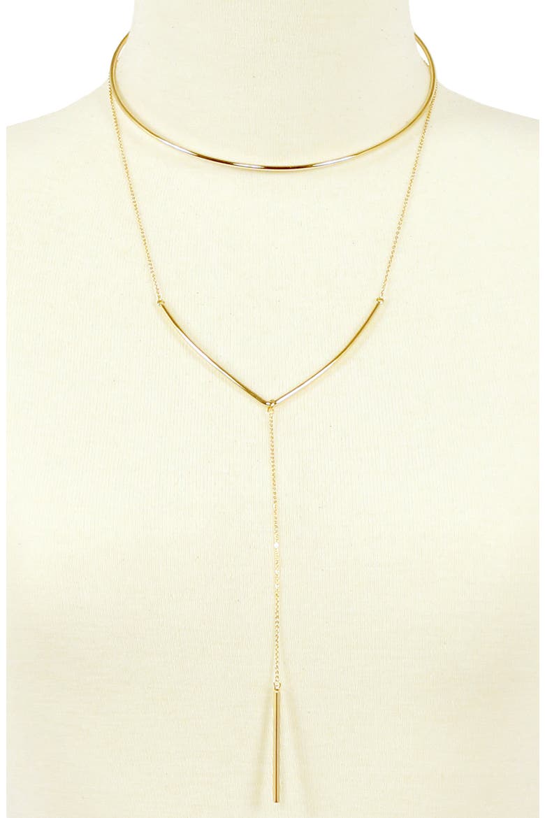 Layered Chain Necklace, Alternate, color, GOLD