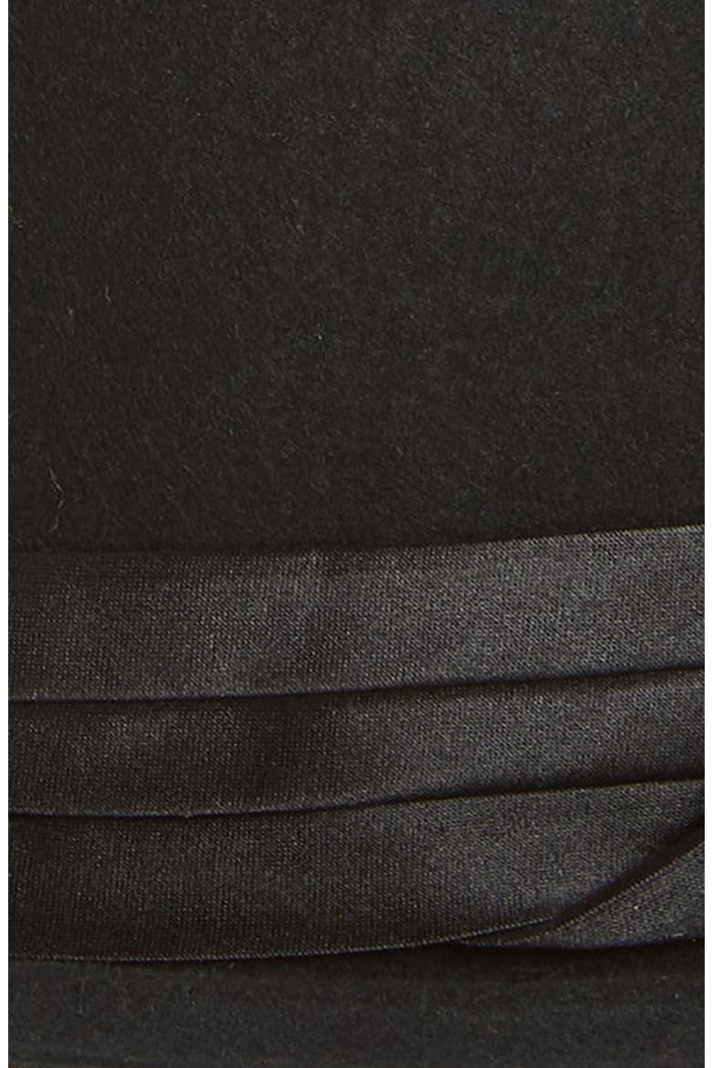 Stout Pork Pie Wool Hat, Alternate, color, BLACK/BLACK