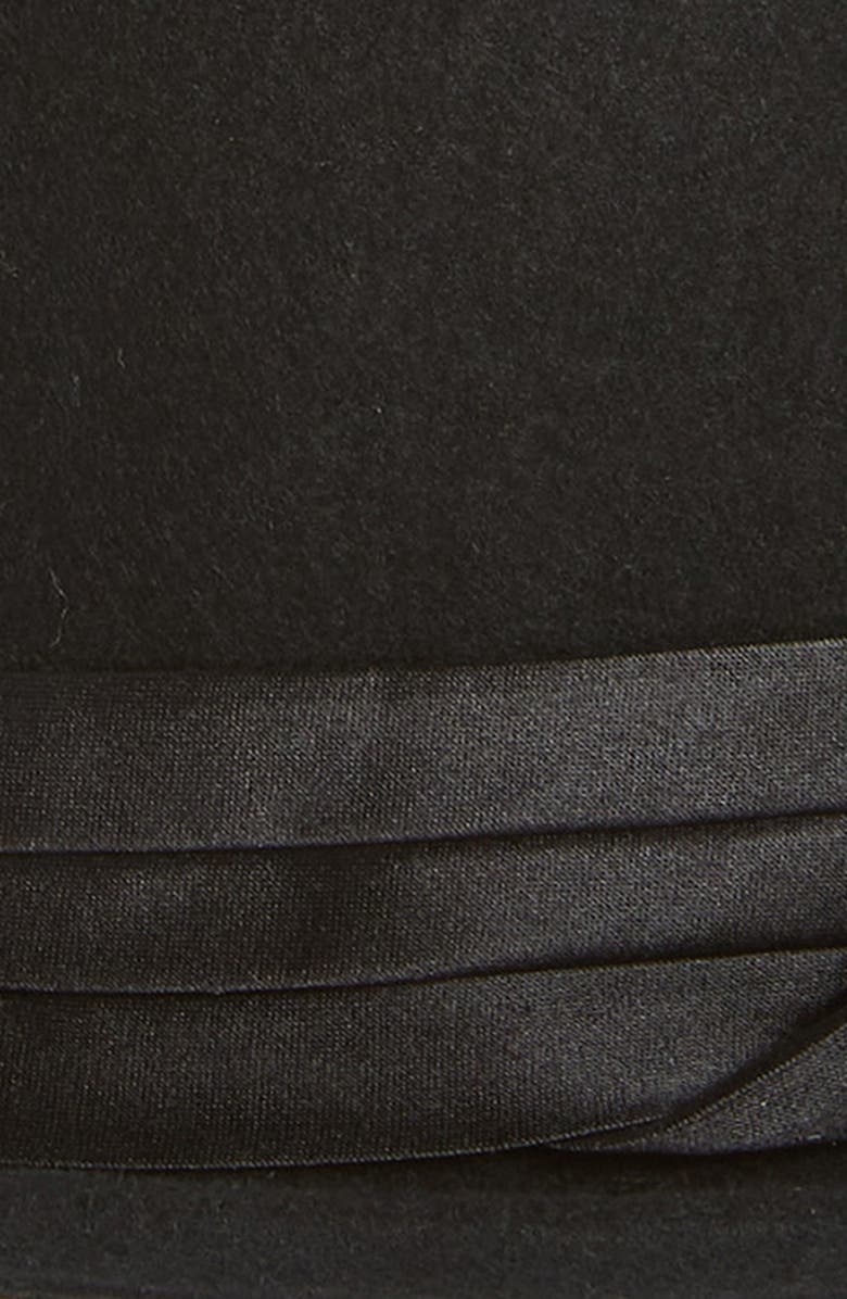 Brixton Stout Pork Pie Wool Hat, Alternate, color, Black/Black