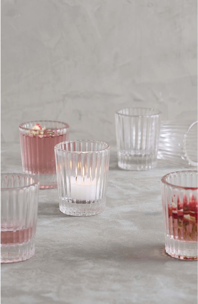 The Collective Home Pressed Clear Shot Glasses - Set of 6, Main, color, Clear