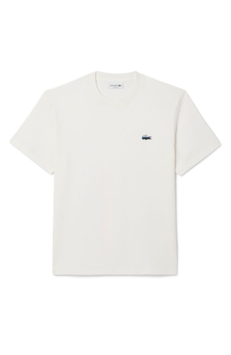 Lacoste Landscape Crocodile Heavy Pima Cotton Jersey T-Shirt, Alternate, color, Flour