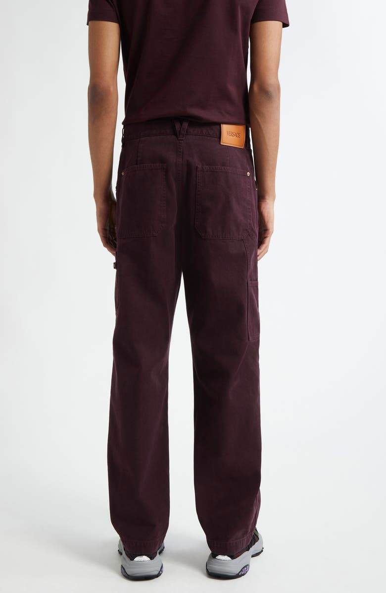 Versace Straight Leg Jeans, Alternate, color, 