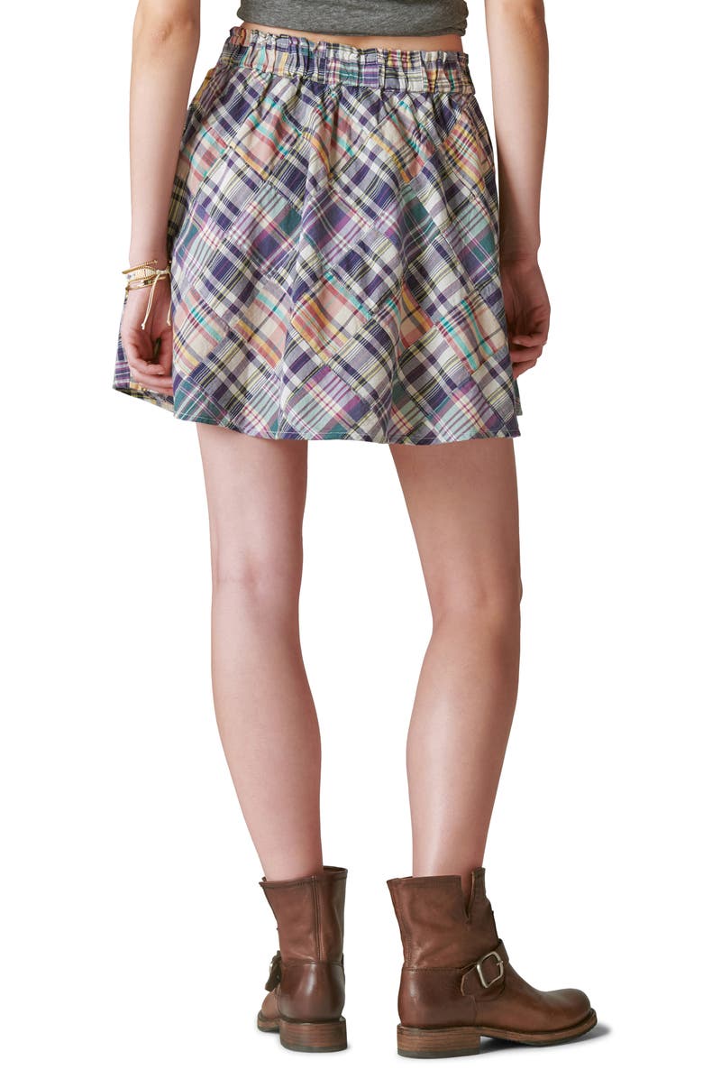 Lucky Brand Patchwork Miniskirt, Alternate, color,