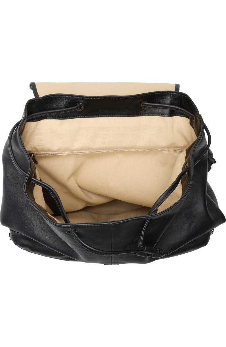 Longchamp LC3D Large Leather Backpack, Alternate, color, Black