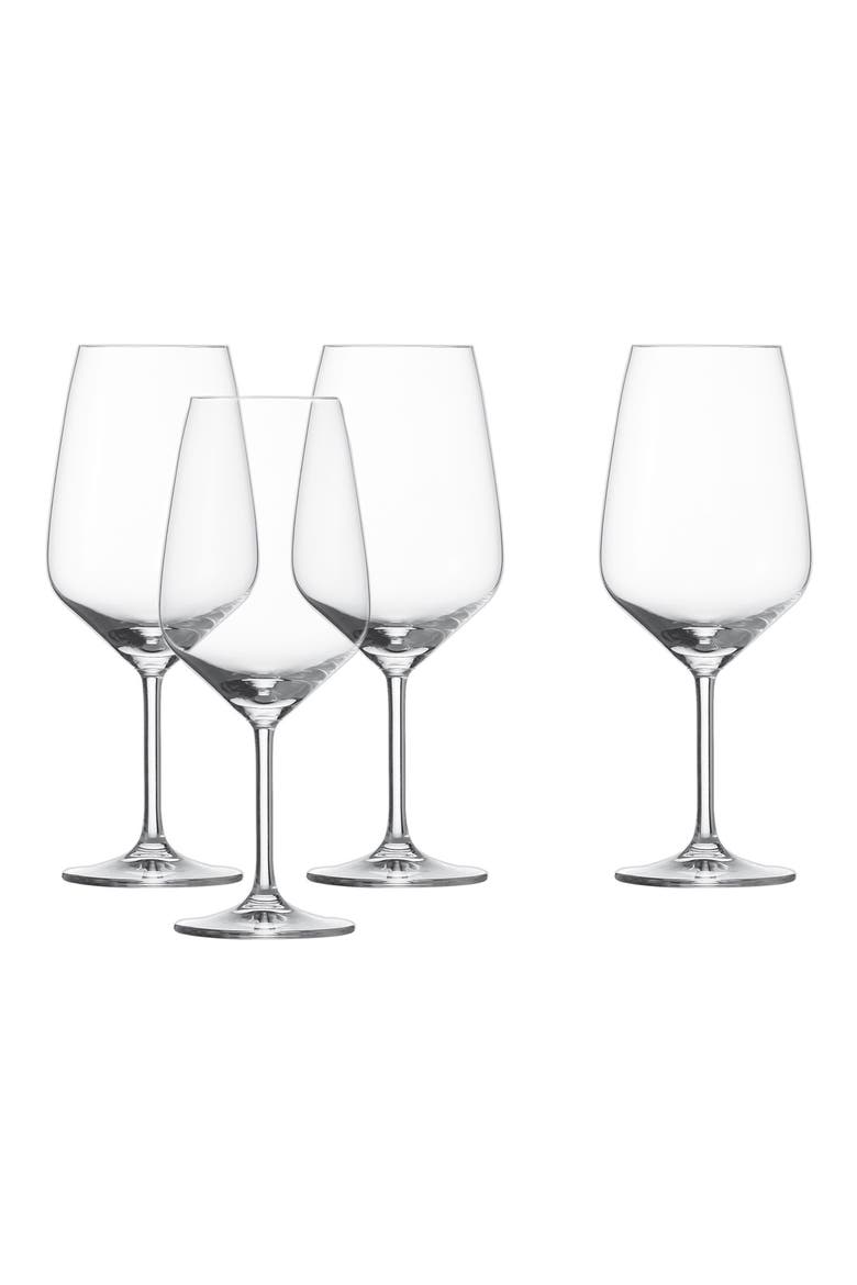 Set of 4 Tulip Claret Wine Glasses, Main, color, CLEAR