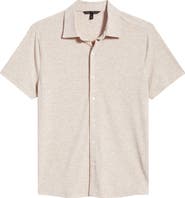 Robert Barakett Anton Knit Button-Up Polo