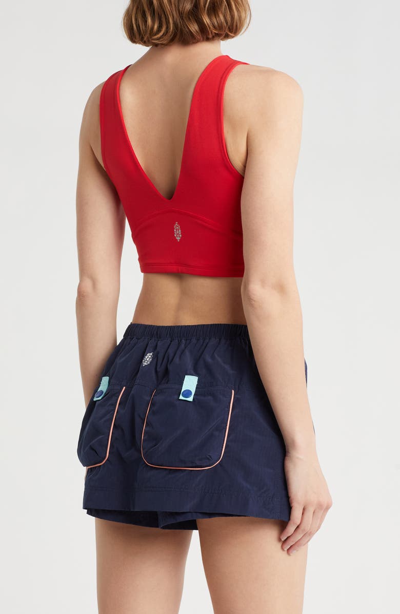 Free People FP Movement Never Better Crop V-Neck Tank, Alternate, color, Winterberry