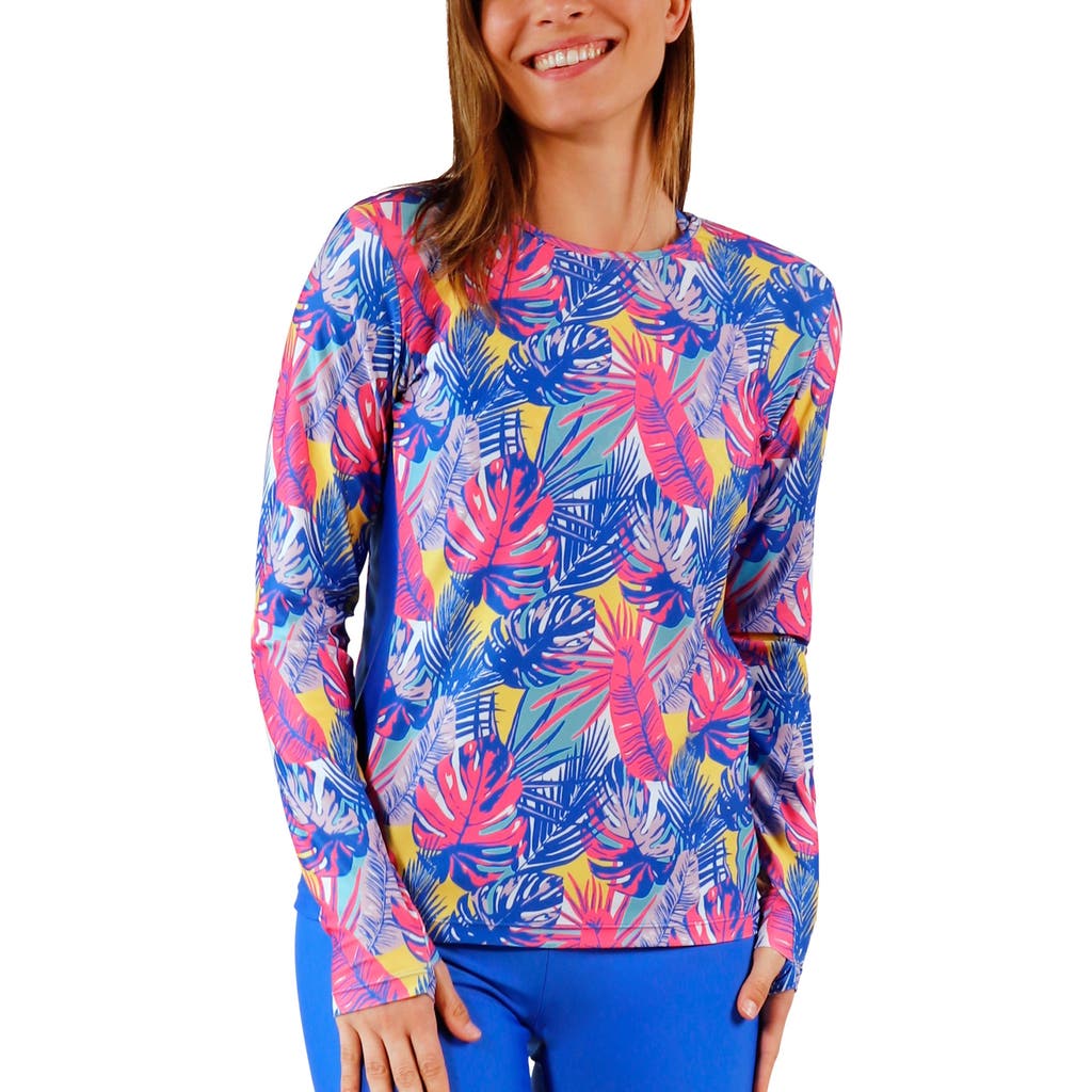 Uv Skinz Ls Crew Sun & Swim Shirt In Green