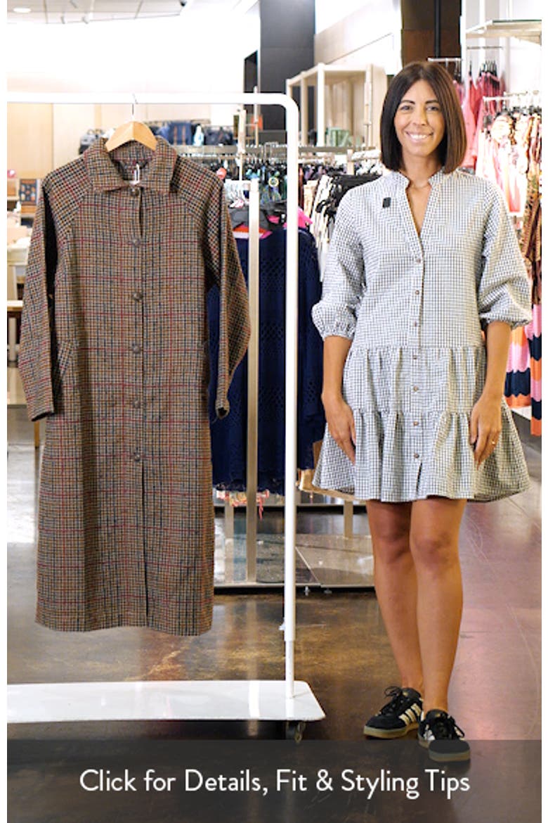 Hayes Houndstooth Trench Coat video