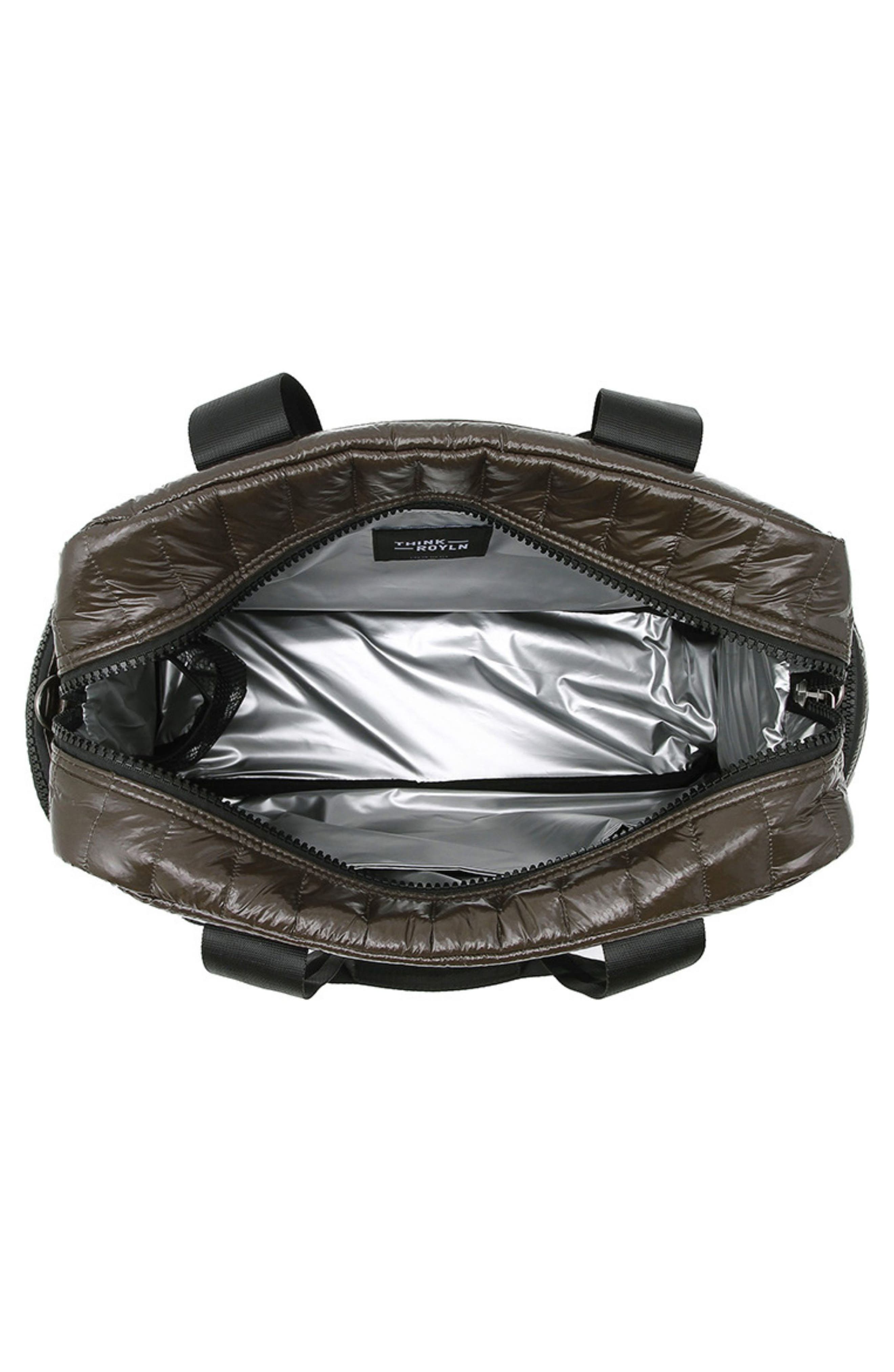 Voyager Travel Bag, Alternate, color, GLOSSY CHOCOLATE