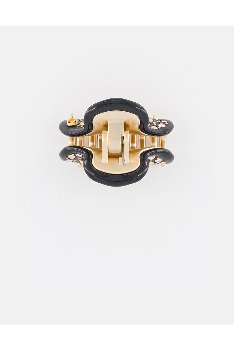 Vendome Small Crystal Hair Claw Clip, Alternate, color, Black